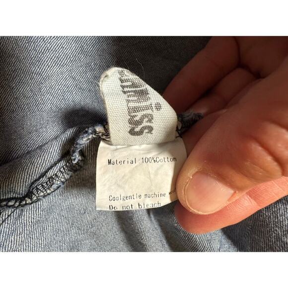 VINTAGE MORDENMISS Blue Denim/Jean Dress, size women's XL, Flowy, wide fitting - Picture 9 of 13